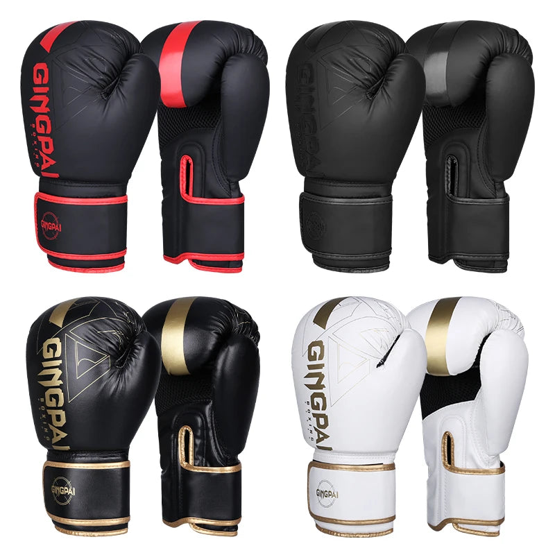 Boxing Gloves 14oz | PU Leather Kickboxing Training Equipment for Adults