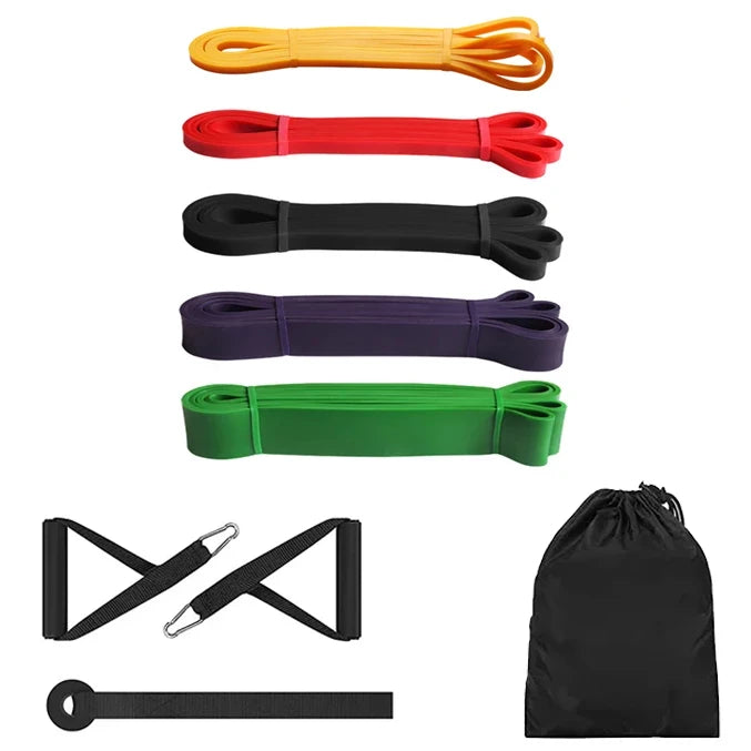 Exercise Resistance Bands | Natural Latex Rubber for Home Gym Fitness
