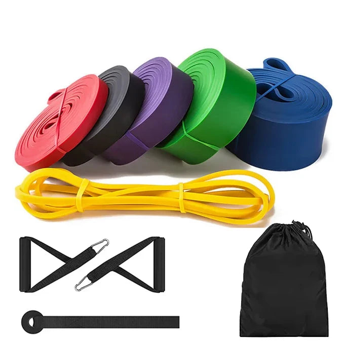 Exercise Resistance Bands | Natural Latex Rubber for Home Gym Fitness