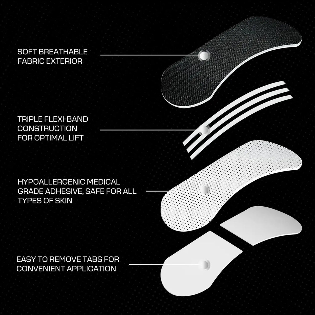 30PCS Nasal Strips | Anti Snoring Solution for Breathing Relief, Comfortable Nose Tape
