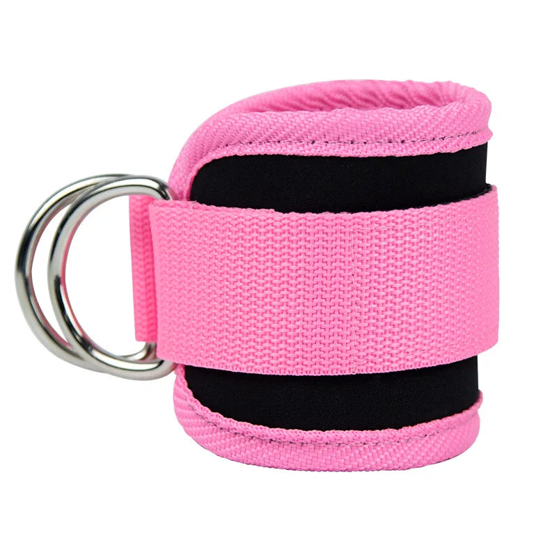 Ankle Straps for Strength Training | Adjustable Neoprene Padded Cuffs for Leg Support