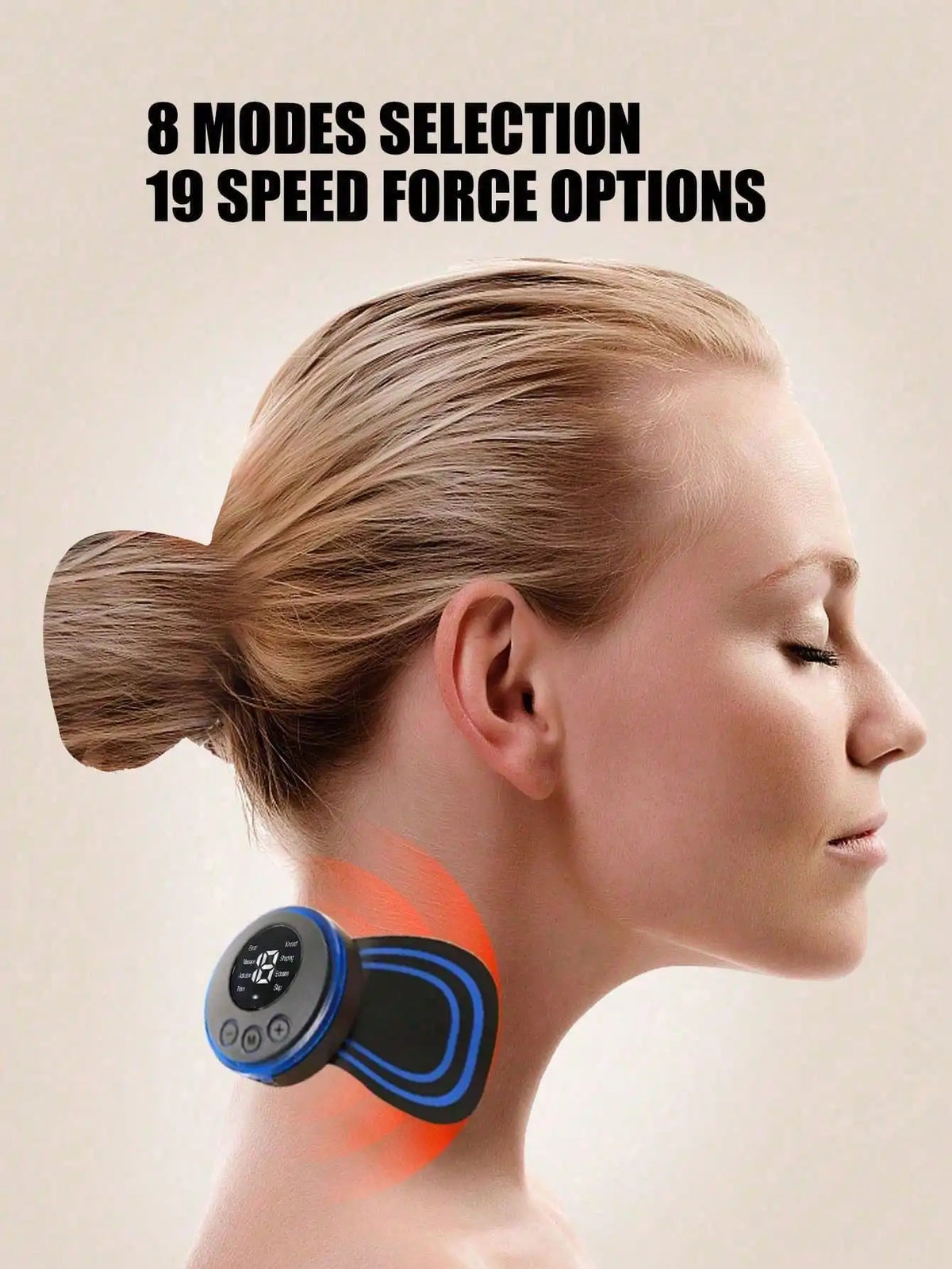 Electric Neck Massage Pads | EMS Micro Current Relief for Shoulder and Neck Tension