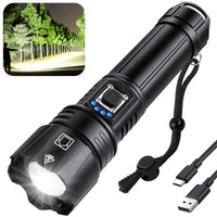 Most Powerful LED Flashlight USB Rechargeable Torch Light High Power Flashlight Tactical Lantern Long Shot Hand Lamp For Camping