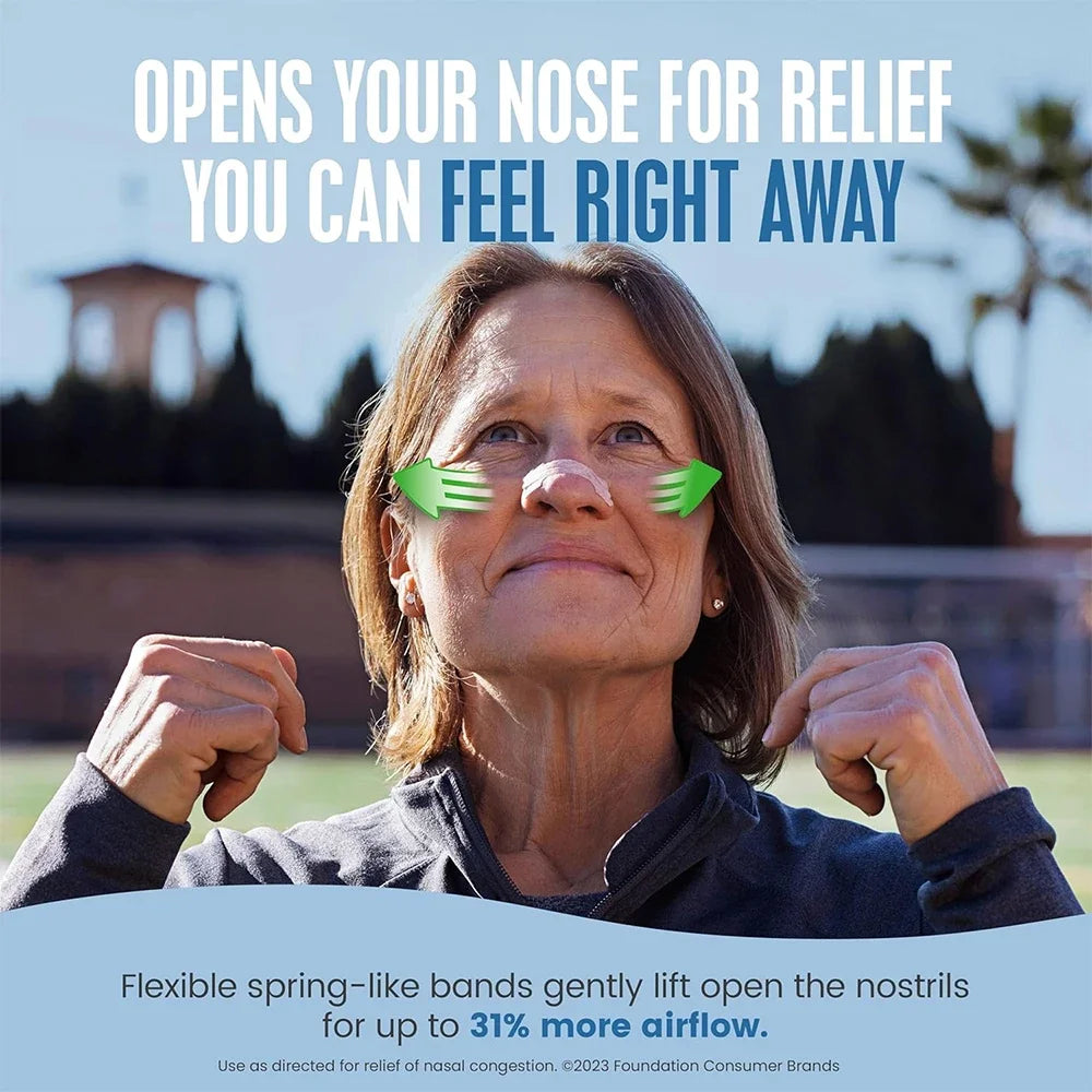 Anti-Snoring Nose Strips | Enhanced Air Inhalation for Sleep Quality
