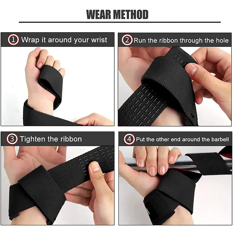 Sport Booster Grip Belt | Non-Slip Silicone Material for Fitness and Deadlifts
