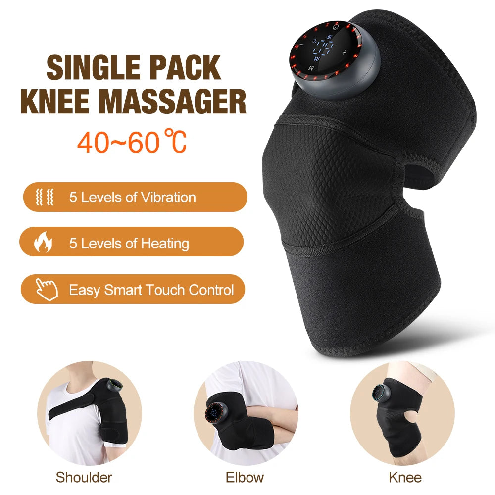 Heating Massage Knee Pad | Hot Compress for Muscle Relaxation and Blood Circulation
