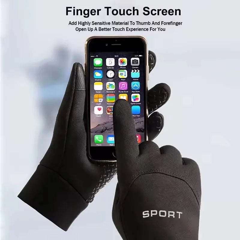 Winter Cycling Gloves | Touch Screen, Windproof, Non-Slip, Cold-Proof for Men and Women