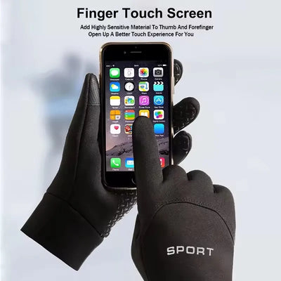 Winter Warm Gloves Touch Screen Windproof Non Slip Cold-proof Cycling Gloves Outdoor Men's Women's Running Hiking Skiing Gloves