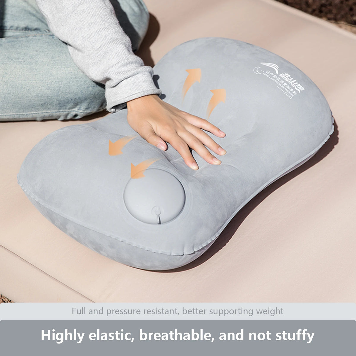 Inflatable Camping Pillow | Ultralight Air Sleeping Support for Neck and Lumbar