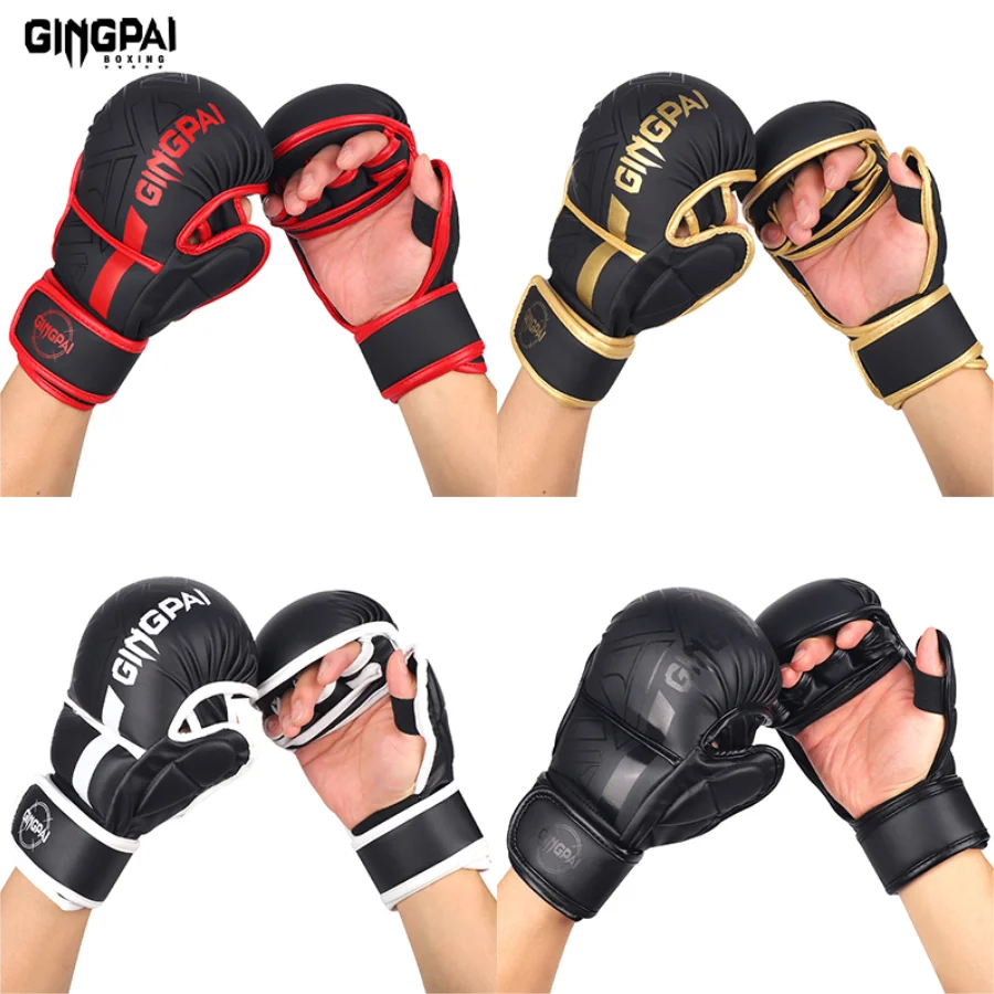MMA Boxing Gloves | Half Finger Design for Training and Fighting