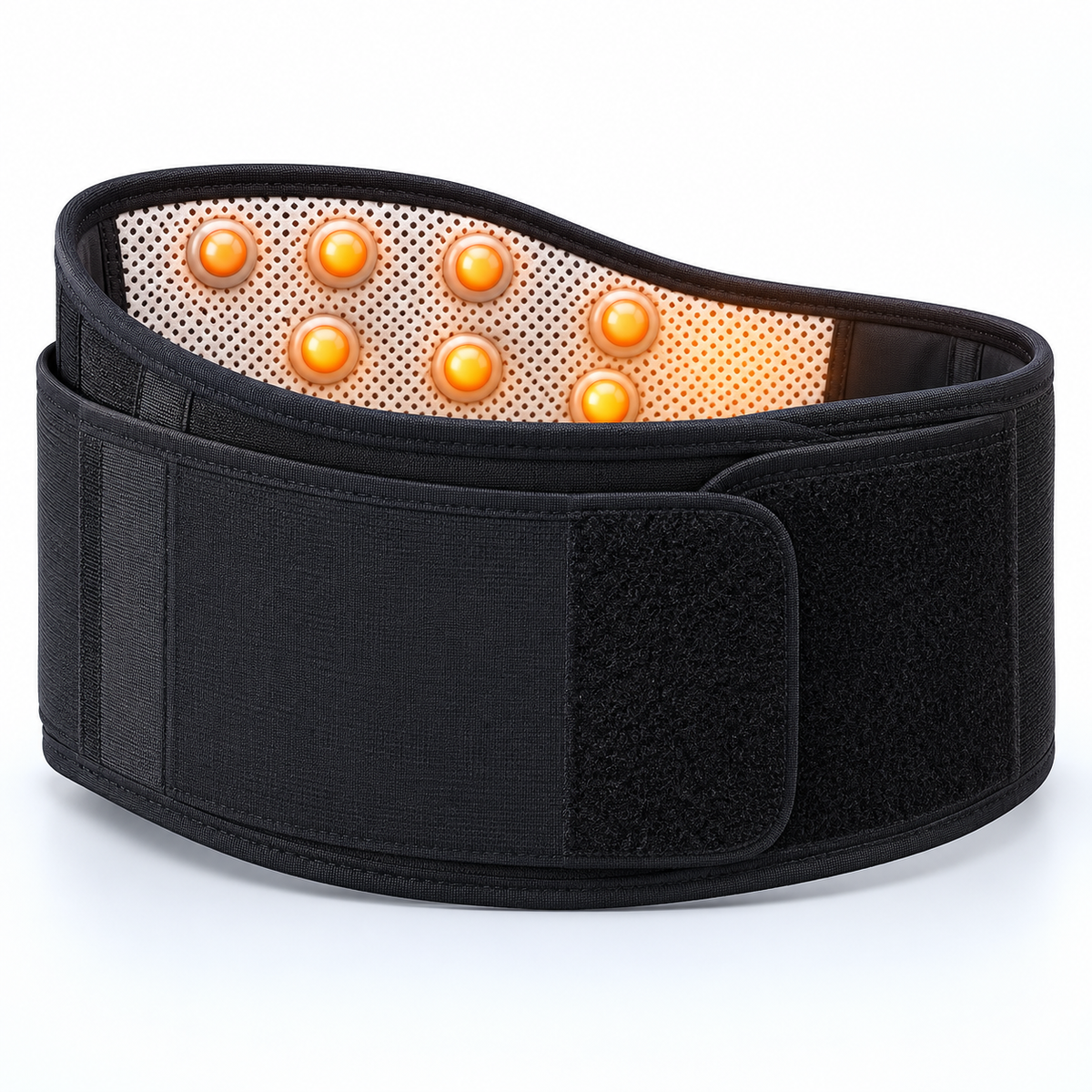 Magnetic Therapy Waist Support Belt | Self-Heating Adjustable Elastic Fabric for Lumbar Pain Relief