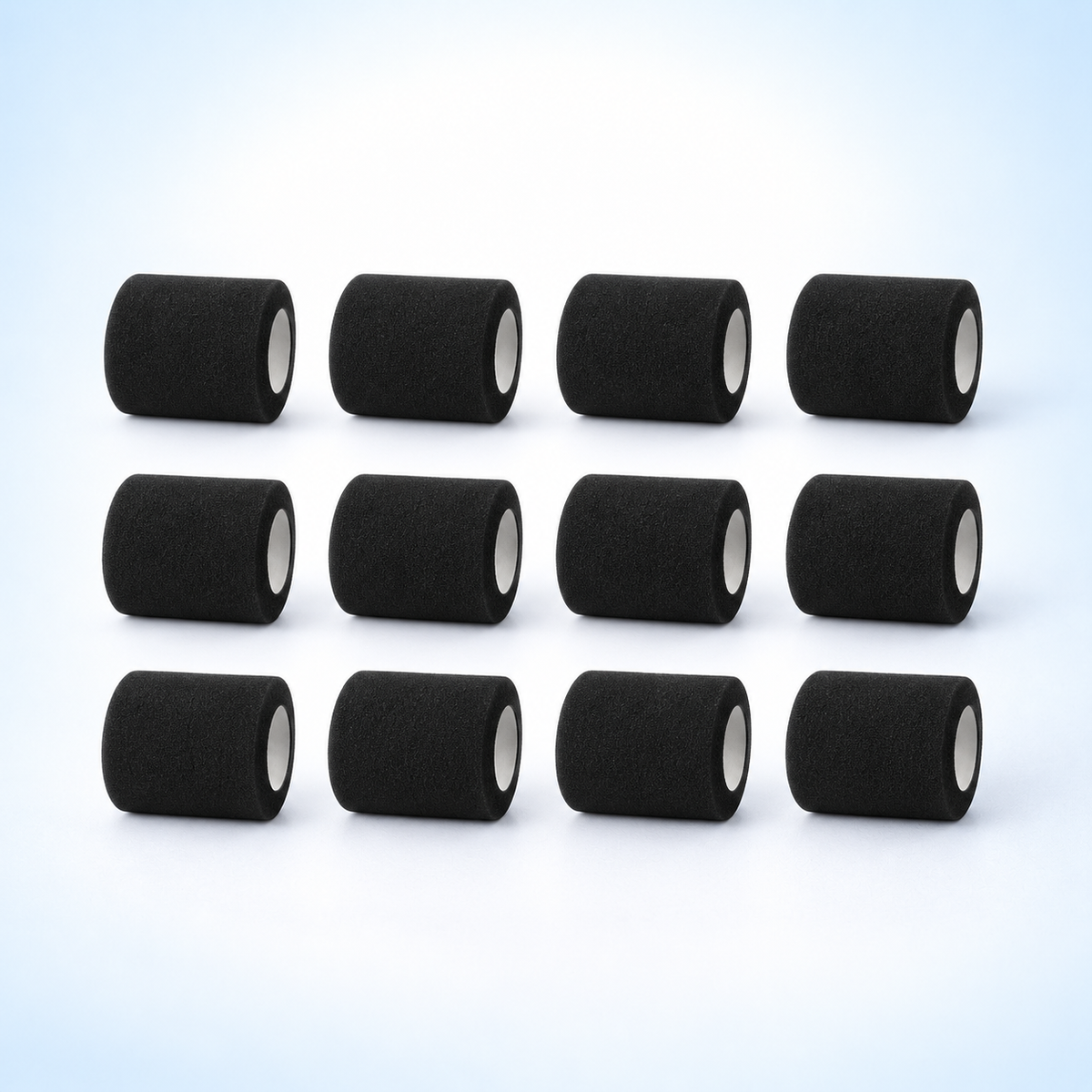 Elastic Sports Self-Adhesive Bandages | 12pcs Self-Sticking Compression Wraps for Fingers, Ankles, and Knees
